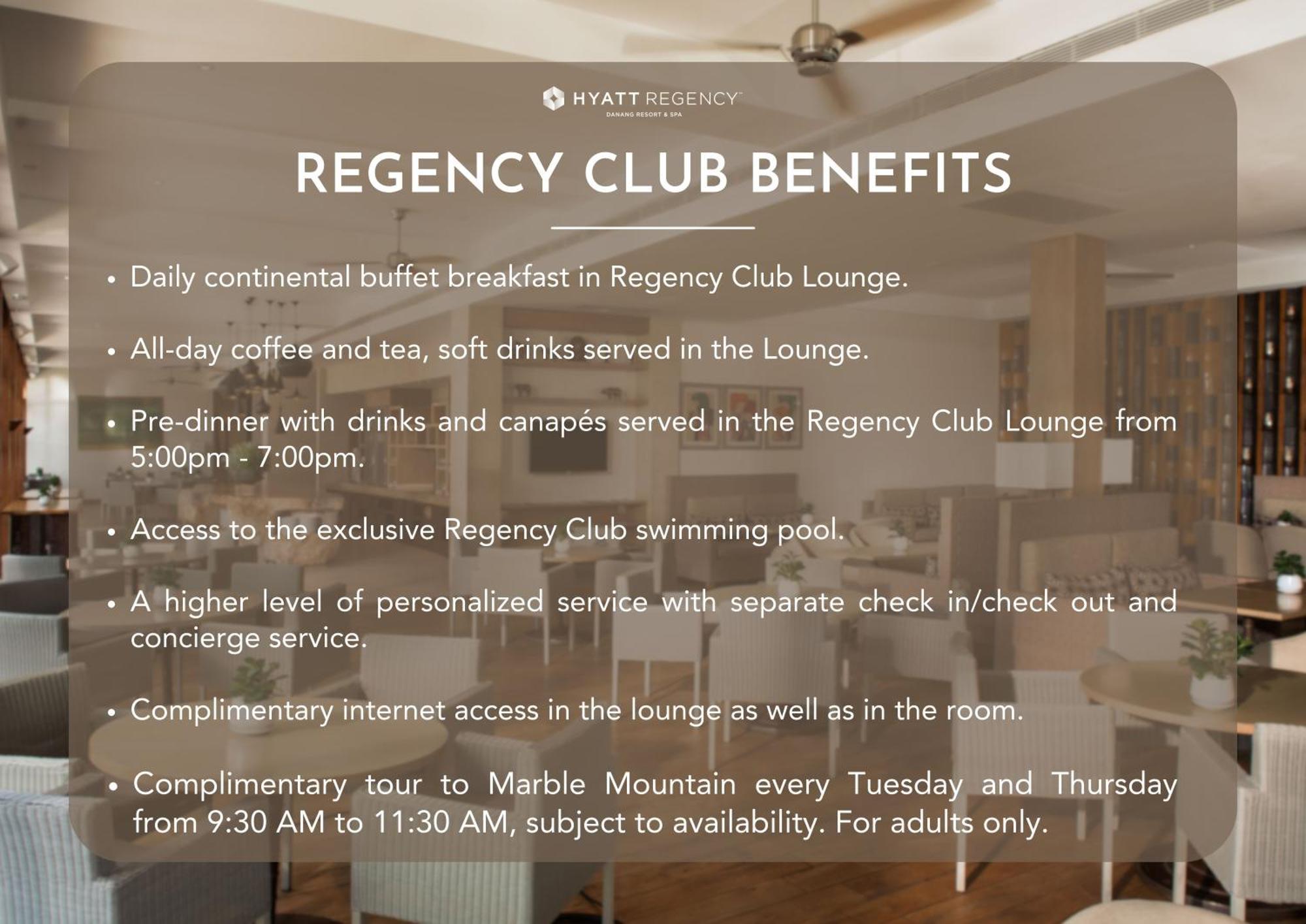 Hyatt Regency Danang Resort And Spa Exterior foto Club benefits
